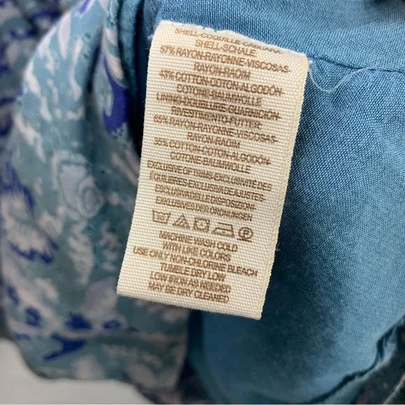 Free People Silver Sun Printed Dress Blue Bohemian Back Cutout, size S - Picture 10 of 16